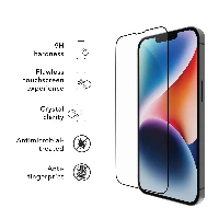 dbramante1928 Eco-Shield - iPhone 13/13 Pro/14/16e - Black edge, Apple, iPhone 13, iPhone 13 Pro, iPhone 14, iPhone 16e, Dust resistant, Scratch resistant, Black, Transparent, 1 pc(s)