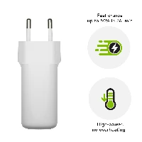 dbramante1928 re-charge Pro - EU Wall Charger USB-C 45W - W, Indoor, AC, White