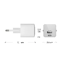 dbramante1928 re-charge Pro - EU Wall Charger USBC25W+USBA18W-W, Indoor, AC, White