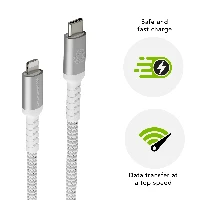 dbramante1928 re-charge Pro - BRD Cable 1.2m USB-C to Lightn -W, 1.2 m, Lightning, USB C, Male, Male, White