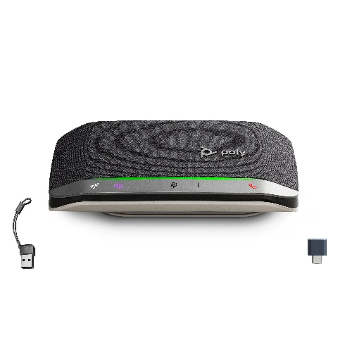 HP Poly Sync 20+M Speakerphone USB-C/A Adapter, PC, Black, 0.715 m, Touch, 86 dB, Wireless