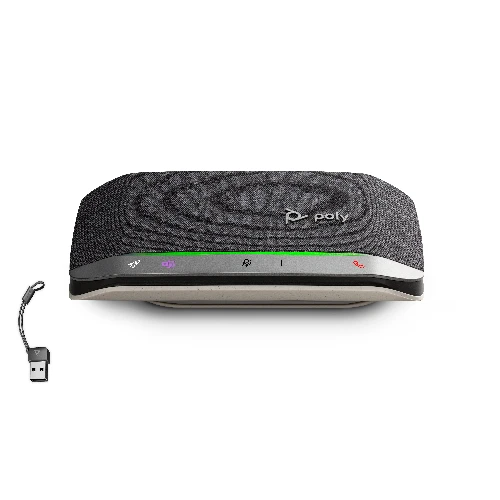 HP Poly Sync 20-M Speakerphone USB-C/A Adapter, PC, Black, 0.715 m, Touch, 86 dB, Wireless
