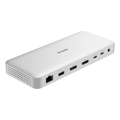 D-Link 9-in-1 USB4 Docking Station, Wired, USB4, 100 W, 10,100,1000,2500 Mbit/s, Grey, 40 Gbit/s
