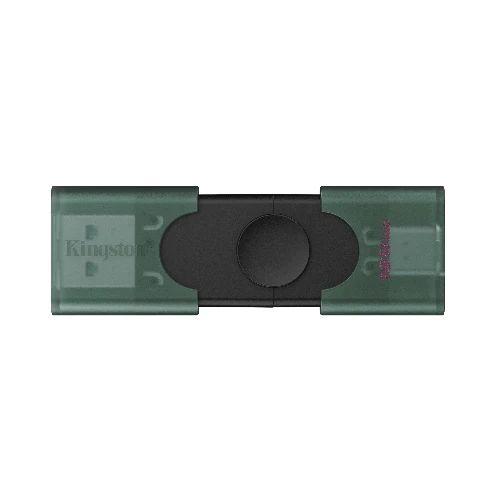 Kingston Technology DataTraveler 128GB USB-A + USB-C 3.2 Gen 1 DuoG2, 128 GB, USB Type-A / USB Type-C, 3.2 Gen 1 (3.1 Gen 1), Cap, 10 g, Black, Green