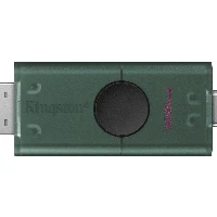 Kingston Technology DataTraveler 128GB USB-A + USB-C 3.2 Gen 1 DuoG2, 128 GB, USB Type-A / USB Type-C, 3.2 Gen 1 (3.1 Gen 1), Cap, 10 g, Black, Green