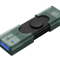 Kingston Technology DataTraveler 128GB USB-A + USB-C 3.2 Gen 1 DuoG2, 128 GB, USB Type-A / USB Type-C, 3.2 Gen 1 (3.1 Gen 1), Cap, 10 g, Black, Green