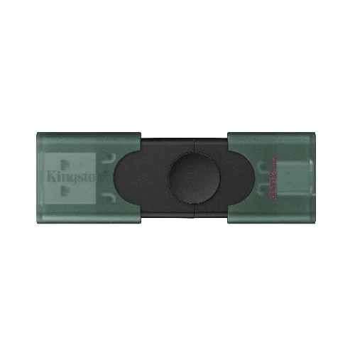 Kingston Technology DataTraveler 256GB USB-A + USB-C 3.2 Gen 1 DuoG2, 256 GB, USB Type-A / USB Type-C, 3.2 Gen 1 (3.1 Gen 1), Other, 10 g, Black, Green