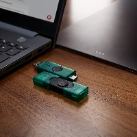 Kingston Technology DataTraveler 256GB USB-A + USB-C 3.2 Gen 1 DuoG2, 256 GB, USB Type-A / USB Type-C, 3.2 Gen 1 (3.1 Gen 1), Other, 10 g, Black, Green