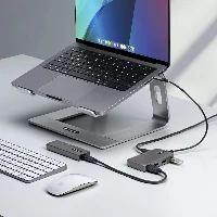 StarTech.com 4-Port USB-C Hub, 5Gbps, Bus Powered, USB C to 4x USB-A Hub with USB-C Auxiliary Power Input, 1ft/30cm Host Cable, Portable Desktop/Laptop USB Hub, USB 3.2 Gen 1 (3.1 Gen 1) Type-C, 5000 Mbit/s, Grey, Plastic, 0.3 m, USB