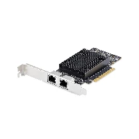 StarTech.com 2-Port PCIe 10Gb Ethernet Network Card, 10GbE Network Interface Card, Broadcom BCM57416 Chipset, Dual RJ45 10GBase-T/Gigabit, NIC Card, TAA, Internal, Wired, PCI Express, Ethernet, 20000 Mbit/s, Black