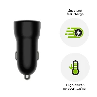 dbramante1928 re-charge - Car Charger USB-A 18W - BLK, Auto, Cigar lighter, Black