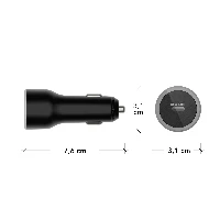 dbramante1928 re-charge - Car Charger USB-C 65W - BLK, Auto, Cigar lighter, Black