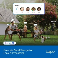TP-Link Tapo TC46, IP security camera, Indoor & outdoor, Wired & Wireless, Amazon Alexa & Google Assistant, Ceiling/Wall/Pole, Black, White