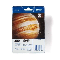 Brother LC1240BKBP2 - Confezione da 2 - nero - originale - blister - cartuccia d'inchiostro - per Brother DCP-J525, J725, J925, MFC-J430, J5910, J625, J6510, J6710, J6910, J825
