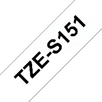 Brother TZe-S151 - Adesivo extra forte - scuro su chiaro - Rotolo (2,4 cm x 8 m) 1 cassetta(e) nastro laminato - per Brother PT-D600, P750, P950, P-Touch PT-D610, D800, E550, P900, P950, P-Touch EDGE PT-P750