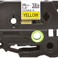 Brother TZe-FX661 - Nero su giallo - Rotolo (3,6 cm x 8 m) 1 cassetta(e) nastro flessibile - per P-Touch PT-3600, 530, 550, 9200, 9400, 9500, 9600, 9700, 9800, D800, E800, P900, P950