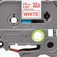 Brother TZe-252 - Adesivo standard - rosso su bianco - Rotolo (2,4 cm x 8 m) 1 cassetta(e) nastro laminato - per Brother PT-D600, P-Touch PT-3600, D800, E550, E800, P750, P900, P950, P-Touch EDGE PT-P750