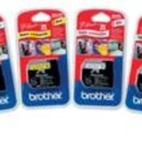 Brother M-K221SBZ - Nero su bianco - Rotolo (0,9 cm x 4 m) 1 cassetta(e) nastro non laminato - per P-Touch PT-55, PT-65, PT-75, PT-80, PT-85, PT-BB4, PT-M95