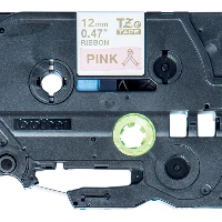 Brother TZe-RE34 - Dorato su rosa - Rotolo (1,2 cm x 4 m) 1 cassetta(e) Nastro - per Brother PT-D600, H110, P-Touch PT-D450, P-Touch Cube PT-P300, P-Touch Embellish PT-D215