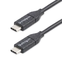 StarTech.com Cavo USB-C da 0,5m M/M - Cavo USB 2.0 Tipo C da Ricarica - Cavo USB - 24 pin USB-C (M) a 24 pin USB-C (M) - USB 2.0 - 50 cm - nero - per P/N DKT30CHD