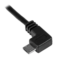 StarTech.com Cavo Micro-USB da Ricarica e Sincronizzazione angolato sinistra per Smartphone e Tablet da 0,5m - Cavo USB - Micro-USB Tipo B (M) angolato a sinistra a USB (M) - USB 2.0 - 50 cm - nero - per P/N USB2PCARBK, USB2PCARBKS, USBEXTAA10BK, USBEXTA