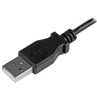 StarTech.com Cavo Micro-USB da Ricarica e Sincronizzazione angolato sinistra per Smartphone e Tablet da 0,5m - Cavo USB - Micro-USB Tipo B (M) angolato a sinistra a USB (M) - USB 2.0 - 50 cm - nero - per P/N USB2PCARBK, USB2PCARBKS, USBEXTAA10BK, USBEXTA