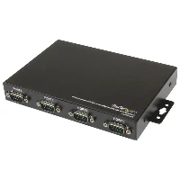 StarTech.com Hub adattatore USB a seriale 4 porte, con interfaccia COM e possibilit di montaggio a parete - Scheda seriale - USB - RS-232 x 4 - nero