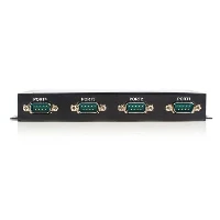 StarTech.com Hub adattatore USB a seriale 4 porte, con interfaccia COM e possibilit di montaggio a parete - Scheda seriale - USB - RS-232 x 4 - nero