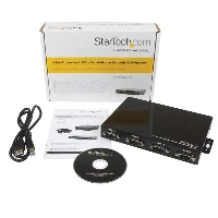 StarTech.com Hub adattatore USB a seriale 4 porte, con interfaccia COM e possibilit di montaggio a parete - Scheda seriale - USB - RS-232 x 4 - nero