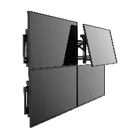 StarTech.com Supporto Antifurto da Parete per Schermi da 45 a 70 in Acciaio resistente - Staffa - per video wall - Alluminio, acciaio - nero - dimensione schermo 45-70 - installabile a parete - per P/N HDMIPLATE, ST121SHD50, ST12MHDLAN, ST12MHDLAN4K