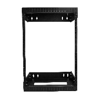 StarTech.com Server Rack 15U Montabile a parete - Profondit da 30 a 50cm - Open Frame Rack da rete Network - Rack - montaggio a parete - nero - 15U - 19