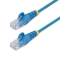 StarTech.com 2.5 m CAT6 Cable - Slim - Snagless RJ45 Connectors - Blue, 2.5 m, Cat6, U/UTP (UTP), RJ-45, RJ-45