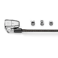 Kensington ClickSafe 2.0 Universal Keyed Laptop Lock, 1.8 m, Kensington, Key, Carbon steel, Black