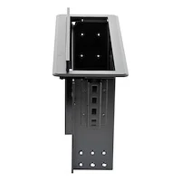 StarTech.com Box a doppio Modulo per Connettivit sala Riunioni con gestione Cavi - moduli di Alimentazioni , Ricarica , A/V e Dock per PC Portatili - Piano montaggio - nero