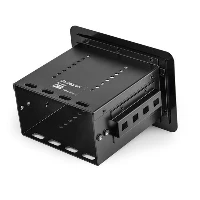 StarTech.com Box Gestione Cavi - Modulo Connettivit singolo per Sala Riunioni - Per l'aggiunta di Alimentazione, Ricarica, A/V - Portatile - Piano montaggio - nero