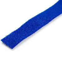 StarTech.com 50ft Hook and Loop Roll - Cut-to-Size Reusable Cable Ties - Bulk Industrial Wire Fastener Tape /Adjustable Fabric Wraps Blue / Resuable Self Gripping Cable Management Straps, Hook & loop cable tie, Nylon, Blue, 15200 mm, 19 mm, 2.4 mm