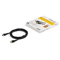 StarTech.com 6ft (2m) Premium Certified HDMI 2.0 Cable with Ethernet - Durable High Speed UHD 4K 60Hz HDR - Rugged M/M HDMI Cord with Aramid Fiber - TPE - Ultra HD Monitors, TVs & Displays, 2 m, HDMI Type A (Standard), HDMI Type A (Standard), Audio Return Channel (ARC), Black