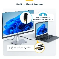 StarTech.com 6ft (2m) Premium Certified HDMI 2.0 Cable with Ethernet - Durable High Speed UHD 4K 60Hz HDR - Rugged M/M HDMI Cord with Aramid Fiber - TPE - Ultra HD Monitors, TVs & Displays, 2 m, HDMI Type A (Standard), HDMI Type A (Standard), Audio Return Channel (ARC), Black