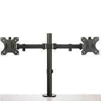 StarTech.com Desk Mount Dual Monitor Arm - Desk Clamp / Grommet VESA Monitor Mount for up to 32 inch Displays - Ergonomic Articulating Monitor Arm - Height Adjustable/Tilt/Swivel/Rotating, Clamp, 16 kg, 81.3 cm (32