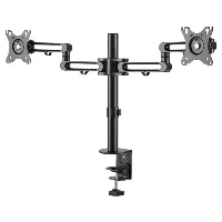 StarTech.com Desk Mount Dual Monitor Arm - Desk Clamp VESA Compatible Monitor Mount for up to 32 inch Displays - Ergonomic Articulating Monitor Arm - Height Adjustable/Tilt/Swivel/Rotating, Clamp, 8 kg, 81.3 cm (32