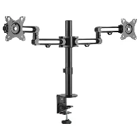 StarTech.com Desk Mount Dual Monitor Arm - Desk Clamp VESA Compatible Monitor Mount for up to 32 inch Displays - Ergonomic Articulating Monitor Arm - Height Adjustable/Tilt/Swivel/Rotating, Clamp, 8 kg, 81.3 cm (32