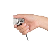 Kensington Combination Lock for Surface Pro and Surface Go, 1.8 m, Kensington, Key, Carbon steel, Black, Metallic