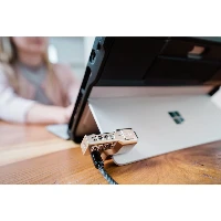 Kensington Combination Lock for Surface Pro and Surface Go, 1.8 m, Kensington, Key, Carbon steel, Black, Metallic