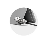 Kensington Combination Lock for Surface Pro and Surface Go, 1.8 m, Kensington, Key, Carbon steel, Black, Metallic