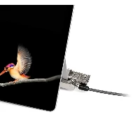 Kensington Combination Lock for Surface Pro and Surface Go, 1.8 m, Kensington, Key, Carbon steel, Black, Metallic