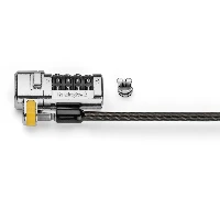 Kensington ClickSafe Combination Laptop Lock for Nano Security Slot, 1.8 m, Kensington, Combination lock, Carbon steel, Black, Metallic