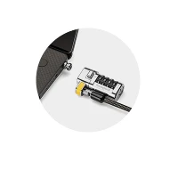 Kensington ClickSafe Combination Laptop Lock for Nano Security Slot, 1.8 m, Kensington, Combination lock, Carbon steel, Black, Metallic