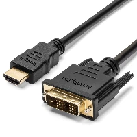 Kensington HDMI (M) to DVI-D (M) passive bi-directional cable, 1.8m (6ft), 1.8 m, HDMI Type A (Standard), DVI-D, Male, Male, Straight