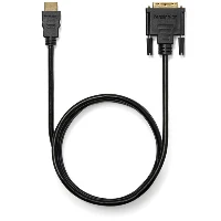 Kensington HDMI (M) to DVI-D (M) passive bi-directional cable, 1.8m (6ft), 1.8 m, HDMI Type A (Standard), DVI-D, Male, Male, Straight