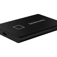 Samsung Portable SSD T7 Touch 2TB - Black, 2000 GB, USB Type-C, 3.2 Gen 2 (3.1 Gen 2), 1050 MB/s, Password protection, Black